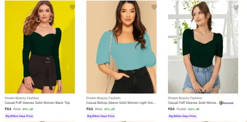 Image of Dream Beauty Fashion Womens Tops From ₹84