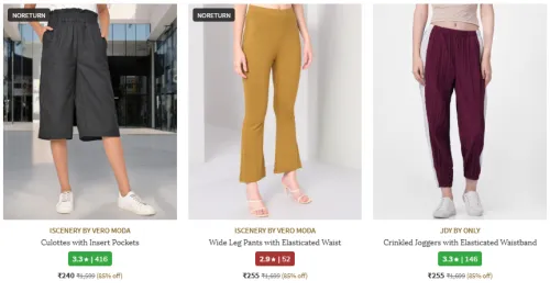 Image of Women's Trousers & Pants @ Up to 85% Discount