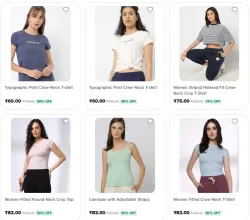 Womens T- shirt starting @ ₹60