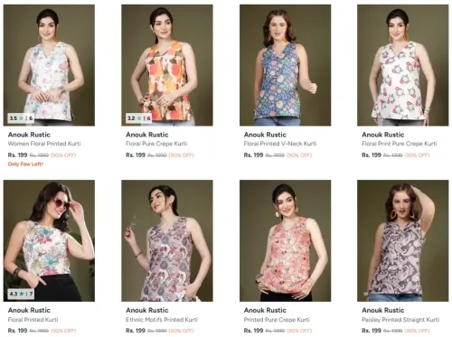 Image of Womens wear at minimum 90% Discount 