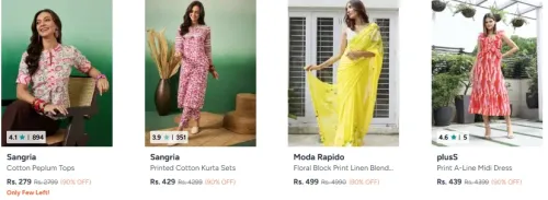 Image of Women’s Wear at minimum 90 Discount 