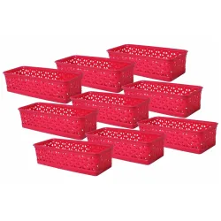 Wonder Alexa Storage Tokri Set of 9 (Red)