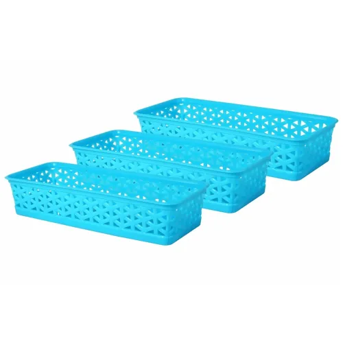 Image of Wonder Alexa 9 Cyan Multipurpose Storage Baskets (SO3)