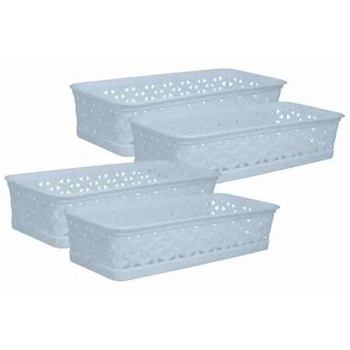 Image of Wonder Homeware Multipurpose Storage Tokri Set of 4 (White)