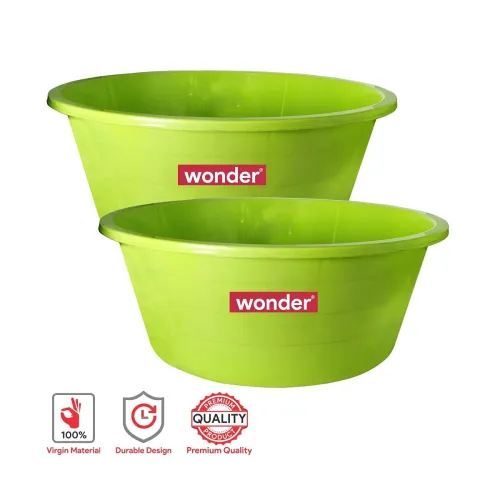 Image of Wonder Homeware 27L Kitchen /Home Tub Set of 2 (Green)