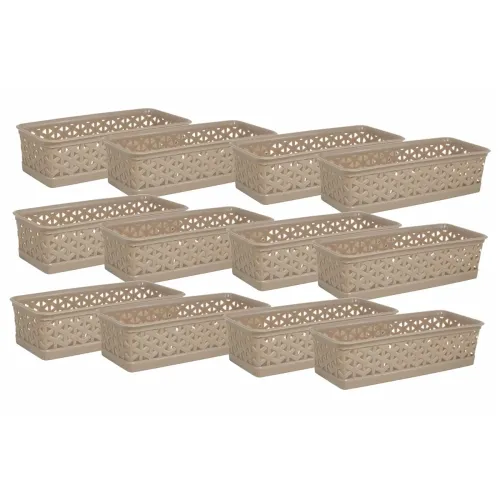 Image of Wonder Plastic Multipurpose Tokri set of 12 Pcs