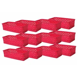 Wonder Plastic Prime Alexa 9 Multipurpose Tokri (Set of 12Pcs)