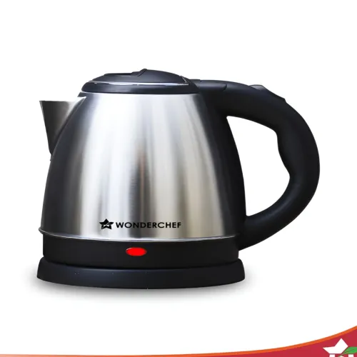 Image of Wonderchef Black Stainless-Steel Electric Kettle - 1.5 L
