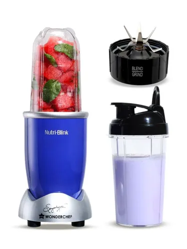 Image of Wonderchef Blue Plastic Nutri-blend Blink Juicer Mixer Grinder