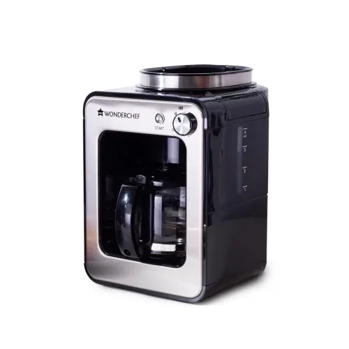 Image of Wonderchef Coffee Maker with Grinder, 4 Cups
