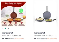 Wonderchef Cookware Set @ Up to 70% Discount