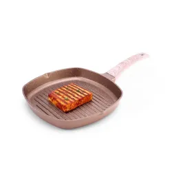 Wonderchef Duralife Die-cast Non-Stick Grill Pan 24cm for Kitchen