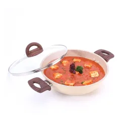 Wonderchef Duralife Die-cast 24 cm Kadhai with lid