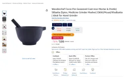 Wonderchef Forza Cast-Iron Mortar & Pestle
