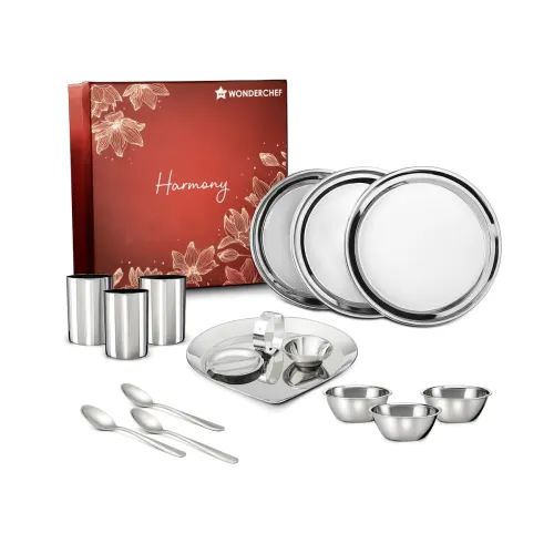 Image of Wonderchef Harmony Premium Pooja & Dinnerware Gift Set