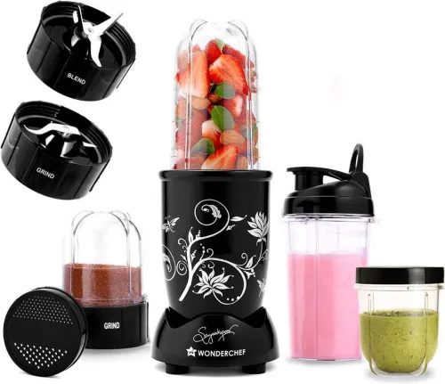 Image of Wonderchef Nutri-Blend 500W Juicer Mixer Grinder (4 Jars)