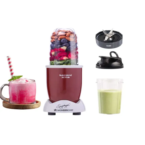 Image of Wonderchef Nutri-Blend Multi Functional 6 Wing Blade Grinder-500W