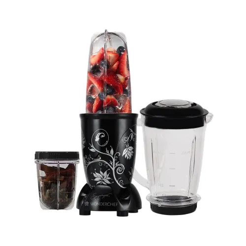 Image of Wonderchef Nutri-blend Juicer, Mixer, Grinder, Blender & Smoothie Maker|500W 22000 RPM 100% Full Copper Motor |
