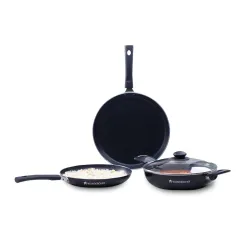 Wonderchef Valencia Non-Stick Cookware Set (4 Pc, PFOA-Free)