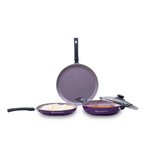 Image of Wonderchef Valencia Non-Stick Cookware 4 Piece Set