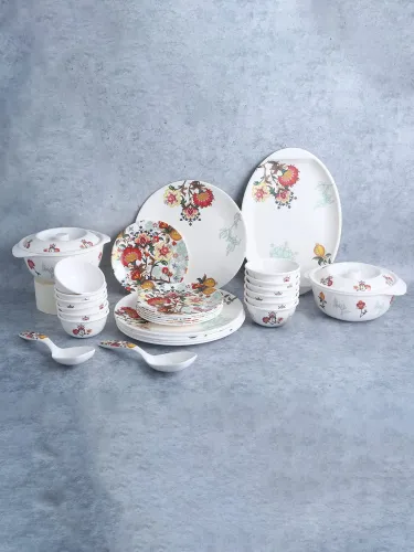 Image of Wonderchef Venice Red Dinner Set 