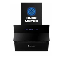 Wonderchef Ultra Slant 60cm Filterless Auto-Clean Kitchen Chimney (Black)