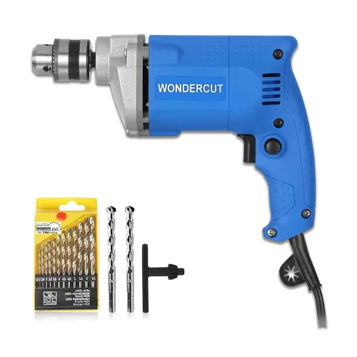 Image of Wondercut 500W Copper Motor Drill with 15-Piece Bit Set
