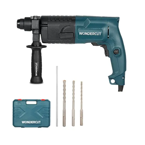 Image of WONDERCUT 850W, WC-2-20RTB Rotary Hammer Drill 20mm, 1000RPM, Copper Armature, with BMC Box, 3 Pcs Drill Bits, 1 Metal D