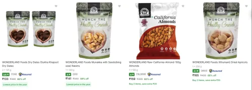 Image of Wonderland Dry Fruits at minimum 54% Discount