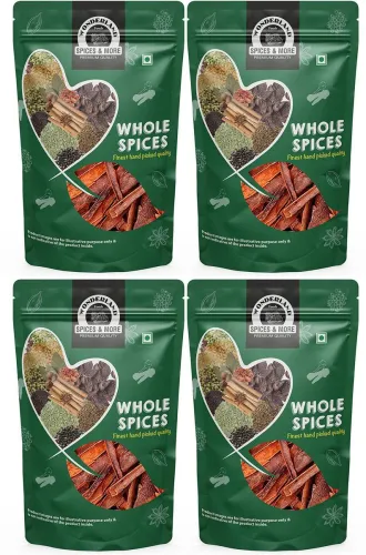 Image of WONDERLAND Foods Premium Quality Whole Cinnamon (Dalchini) (4 x 125 g)
