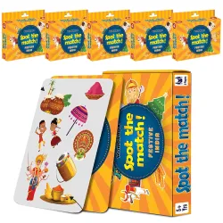 WONDRBOX Kids Card Games for Kids. (Spot the Match-6)