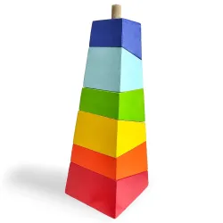 WONDRBOX Wooden Stacking Toy Gift for Kids