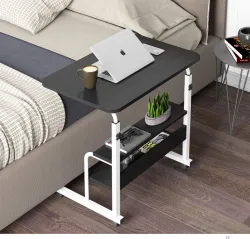 Furn Master Wood Portable Laptop Table (Finish Color - Black, DIY(Do-It-Yourself))