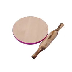 Wooden Chakla Belan, Wooden Chakla & Belan Combo Set, Roti Maker, Rolling Board & Pin for Kitchen