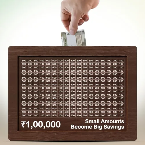 Image of Wooden Coin Piggy Bank for Kids
