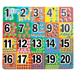 Wooden Number Puzzle Game Gift for Kids Age 1 2 3 4 5, Colourful Learning Educational Montessori Kids Toys