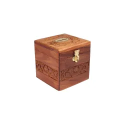 Wooden Piggy Bank for Both Adults and Children Wooden Coin Box