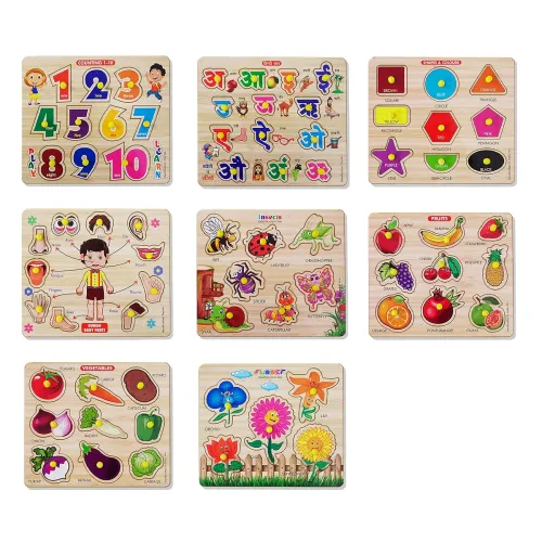 Image of Wooden Puzzle Set for Kids