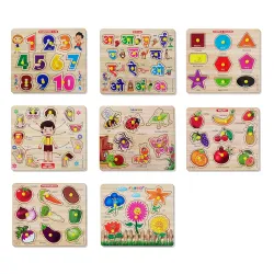Wooden Puzzle Set for Kids