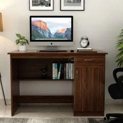 Wooden Street Ignite Engineered Wood Study Table (Brown)