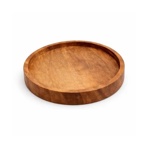 Image of Wooden Tea Coaster Handmade Babul Wood Coaster for Dining Table,