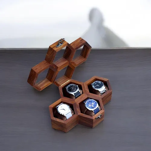 Image of Wooden Watch Box 4 slots