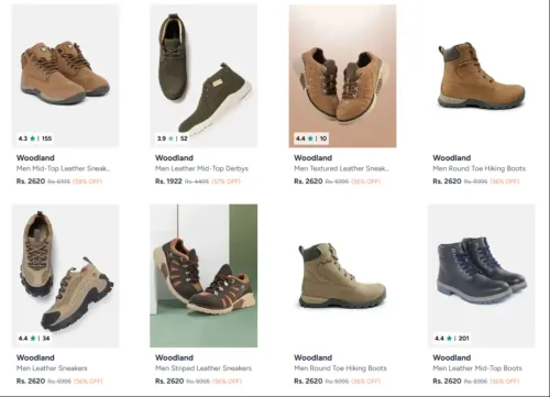 Image of Woodland Men's Footwears up to 58% Discount