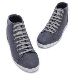 Woodland Men Black Canvas High Top Sneakers
