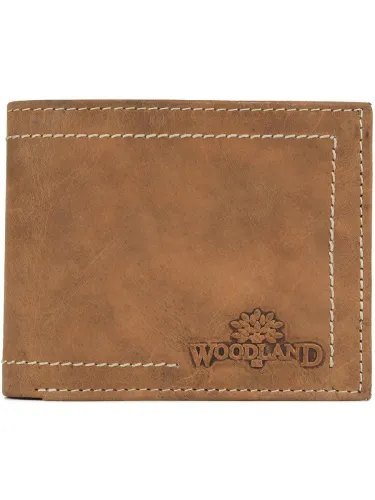 Image of WOODLAND Men Casual Tan Genuine Leather Wallet