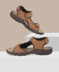 WOODLAND Men Outdoor Comfortable Lightweight Casual Sandal (Camel , 9)