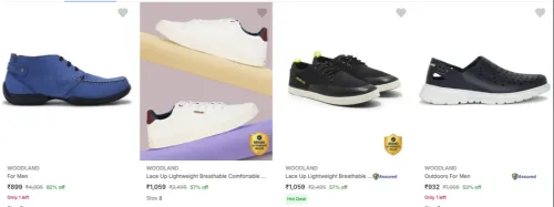 Image of Woodland Men’s Casual Shoes upto 80% Discount