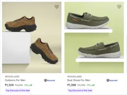 Woodland Men’s Casual Shoes upto 75% Discount