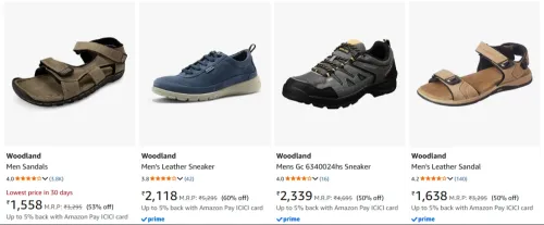 Image of Woodland Men's Footwear Up to 60% discount