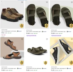Woodland Men Shoes Upto 83% Discount